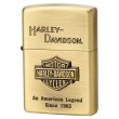 Photo1: Zippo Harley Davidson Japan Limited Brass Bar Shield Emblem Metal HDP-11 Oil Lighter (1)