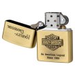 Photo2: Zippo Harley Davidson Japan Limited Brass Bar Shield Emblem Metal HDP-11 Oil Lighter (2)