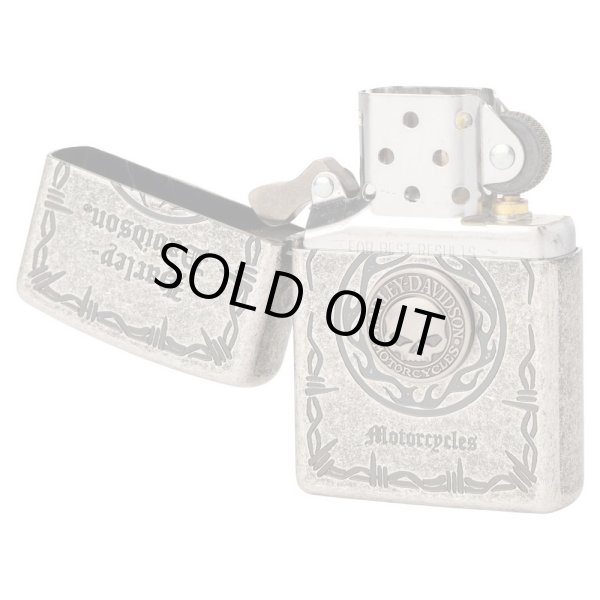 Photo2: Zippo Harley Davidson Japan Limited Skull Metal Silver Barrel Finish HDP-70 Oil Lighter (2)