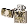 Photo2: Zippo Harley Davidson Japan Limited Eagle Metal Antique Nickel Brass HDP-73 Oil Lighter (2)