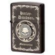 Photo1: Zippo Harley Davidson Japan Limited Skull Metal Black Ion Nickel HDP-69 Oil Lighter (1)