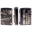 Photo1: Zippo Harley Davidson Japan Limited Black Ion Nickel Metal HDP-62 Oil Lighter (1)