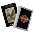 Photo4: Zippo Harley Davidson Japan Limited Eagle Metal Antique Nickel Brass HDP-73 Oil Lighter (4)