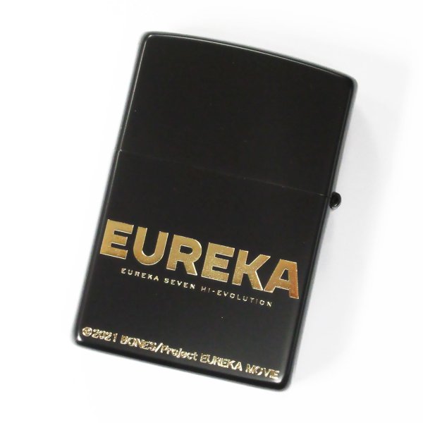 Photo2: Zippo EUREKA SEVEN HI-EVOLUTION Verethragna Matte Black Gold Both Sides Etching Japan Limited Oil Lighter (2)