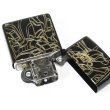 Photo3: Zippo EUREKA SEVEN HI-EVOLUTION Verethragna Matte Black Gold Both Sides Etching Japan Limited Oil Lighter (3)