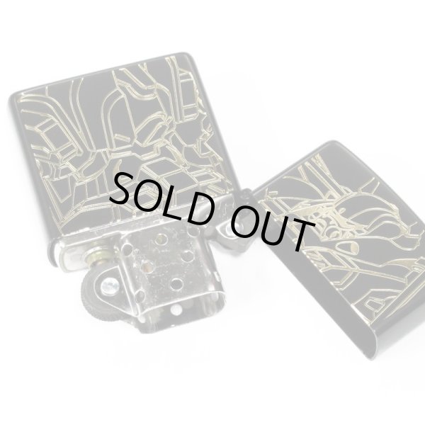 Photo3: Zippo EUREKA SEVEN HI-EVOLUTION Verethragna Matte Black Gold Both Sides Etching Japan Limited Oil Lighter (3)