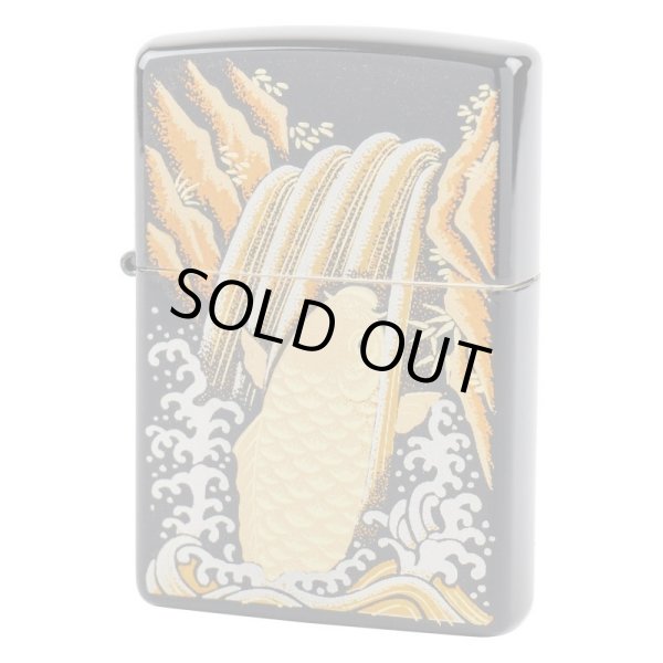 Photo1: Zippo Real Gold Plating Carp Japanese Makie Japan Limited Oil Lighter (1)