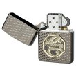 Photo2: Zippo Armor Case Dragon Octagon Metal Black Nickel Plating Japan Limited Oil Lighter (2)