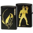 Photo3: Zippo ULTRAMAN BELIAL Both Sides Etching Ion Black Plating Gold Japan Limited Oil Lighter (3)
