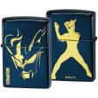 Photo3: Zippo ULTRAMAN ZERO Both Sides Etching Ion Blue Plating Gold Japan Limited Oil Lighter (3)