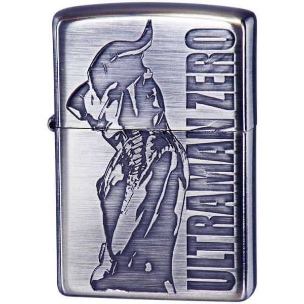 Photo1: Zippo ULTRAMAN ZERO Ultimate Force Both Sides Etching Oxidized Nickel Plating Japan Limited Oil Lighter (1)