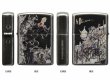 Photo4: Final Fantasy Zippo Amano Yoshitaka Machi City Black Silver Plating Both Sides Etching Japan Limited Oil Lighter (4)