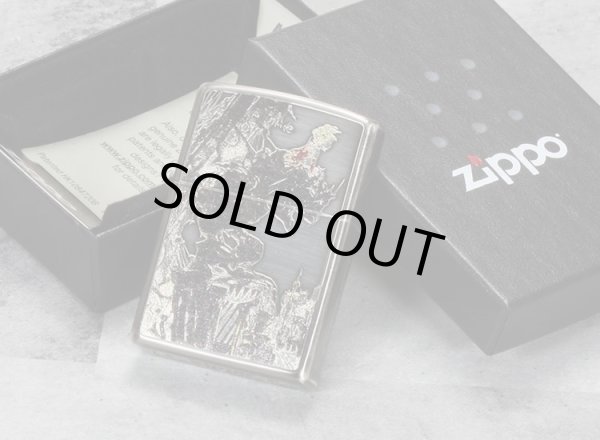 Photo6: Final Fantasy Zippo Amano Yoshitaka Machi City Black Silver Plating Both Sides Etching Japan Limited Oil Lighter (6)