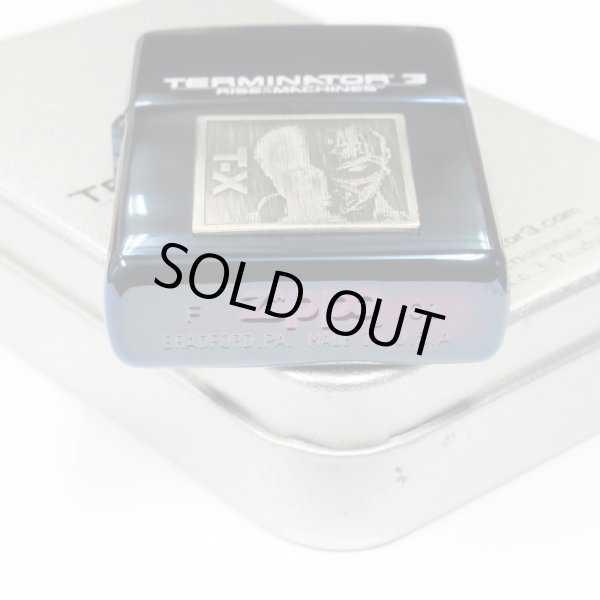 Photo5: Zippo Terminator 3 T3 T-X Blue Titanium Coating Japan Limited Oil Lighter (5)