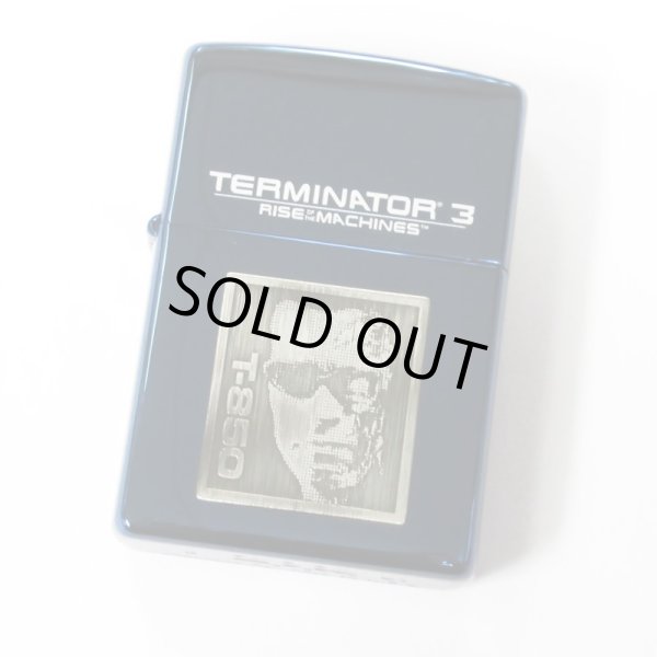 Photo1: Zippo Terminator 3 T3 T-850 Blue Titanium Coating Japan Limited Oil Lighter (1)