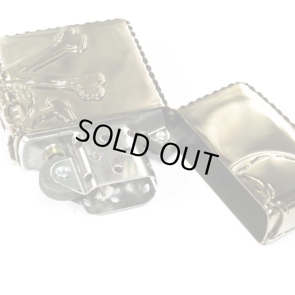Photo4: Zippo Skull Crossbones 3-sides Metal Antique Nickel Plating Japan Limited Oil Lighter (4)