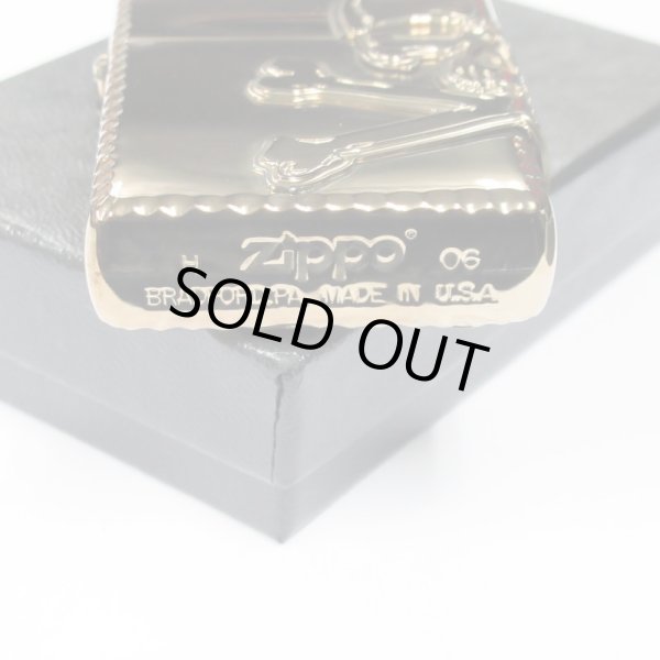 Photo5: Zippo Skull Crossbones 3-sides Metal Antique Nickel Plating Japan Limited Oil Lighter (5)