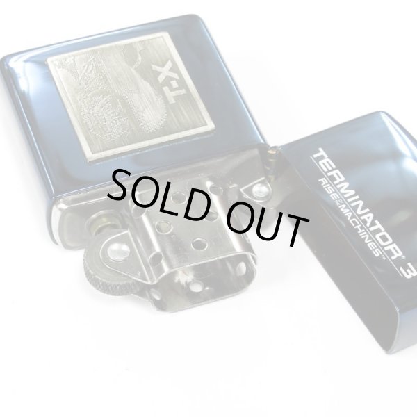 Photo3: Zippo Terminator 3 T3 T-X Blue Titanium Coating Japan Limited Oil Lighter (3)