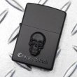 Photo1: Zippo Gothic Skull Metal Matte Black Plating Japan Limited Oil Lighter (1)