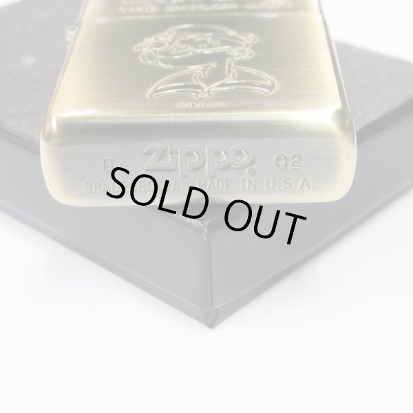 Photo4: Vintage Zippo Popeye the Sailorman Anime Brass Etching Japan Limited Oil Lighter (4)