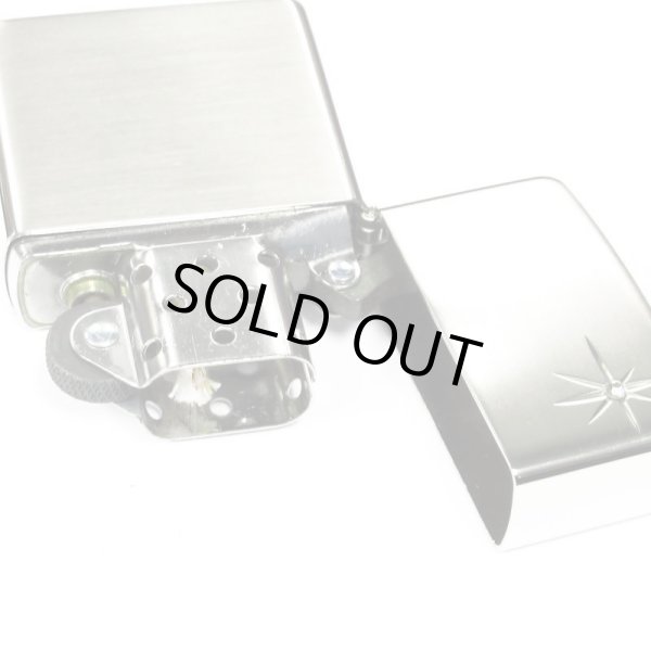 Photo3: Vintage Zippo Star Deep Engraving Rhinestone Silver Satena Plating Japan Limited Oil Lighter (3)