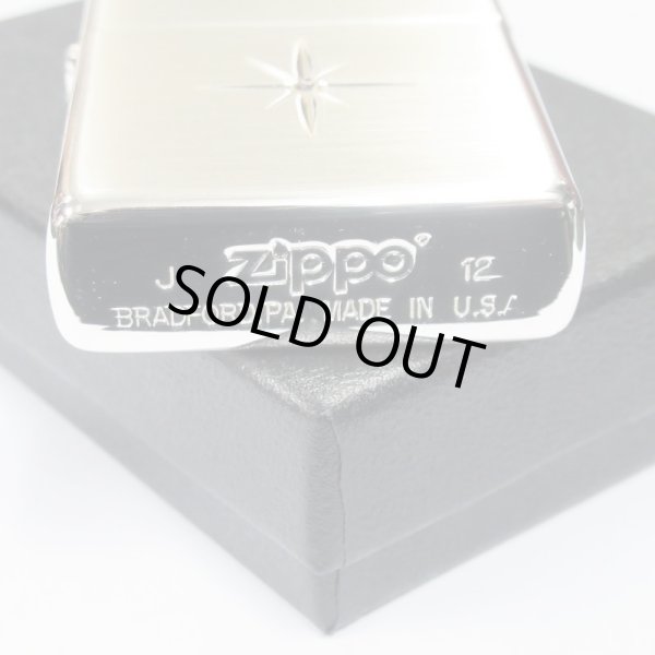 Photo4: Vintage Zippo Star Deep Engraving Rhinestone Silver Satena Plating Japan Limited Oil Lighter (4)