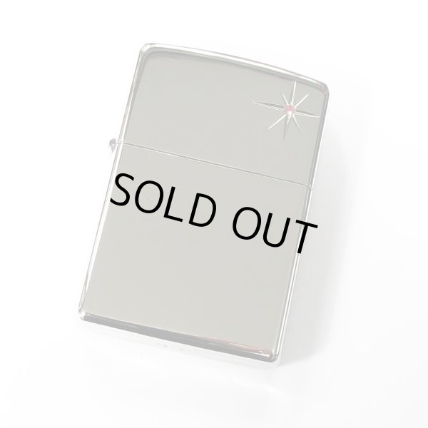 Photo1: Vintage Zippo Star Deep Engraving Pink Rhinestone Platinum Mirror Plating Japan Limited Oil Lighter (1)
