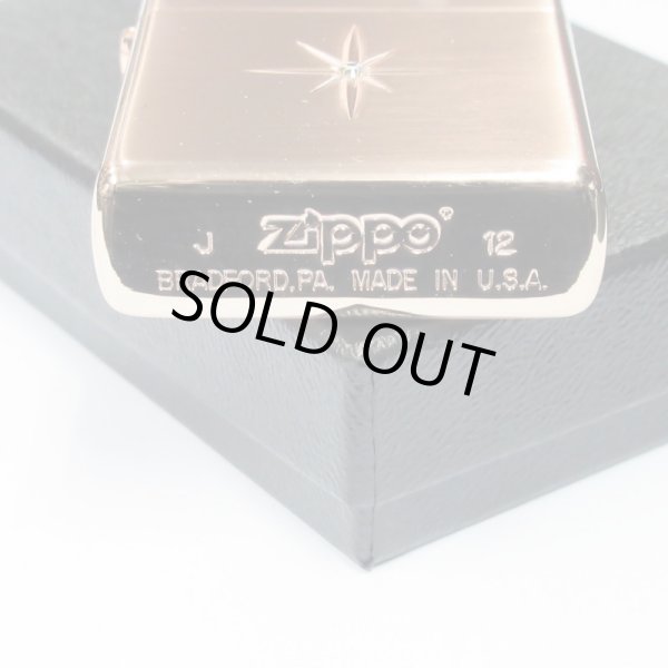 Photo4: Vintage Zippo Star Deep Engraving Rhinestone Pink Gold Satena Plating Japan Limited Oil Lighter (4)