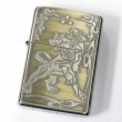 Photo1: Zippo Cerberus Both Sides Etching Oxidized Silver Brass Plating Japan Limited Oil Lighter (1)