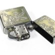 Photo3: Zippo Cerberus Both Sides Etching Oxidized Silver Brass Plating Japan Limited Oil Lighter (3)
