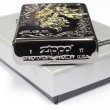 Photo4: Outlet Zippo Gold Unicorn Black Nickel Plating Etching Japan Limited Oil Lighter (4)