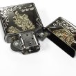 Photo3: Outlet Zippo Gold Unicorn Black Nickel Plating Etching Japan Limited Oil Lighter (3)