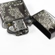 Photo3: Outlet Zippo Silver Unicorn Black Nickel Plating Etching Japan Limited Oil Lighter (3)