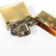 Photo3: Zippo 1935 Replica Mirror Line Gold Tank Gold Plating Etching Japan Limited Oil Lighter (3)