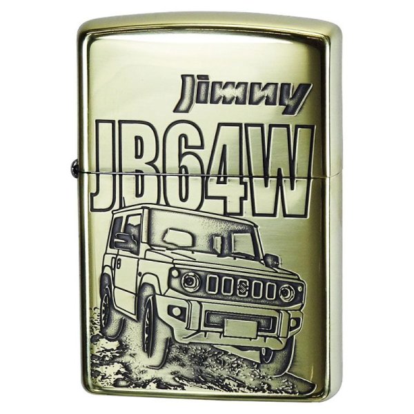 Photo1: Zippo SUZUKI Jimny JB64W Etching Oxidized Brass Plating Japan Limited Oil Lighter (1)