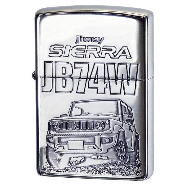 Photo1: Zippo SUZUKI Jimny Sierra JB74W Etching Oxidized Nickel Plating Japan Limited Oil Lighter (1)