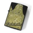 Photo1: Zippo BLACK LAGOON 20th Anniversary Limited Balalaika Matte Black Gold Etching Japanese Anime Japan Oil Lighter (1)