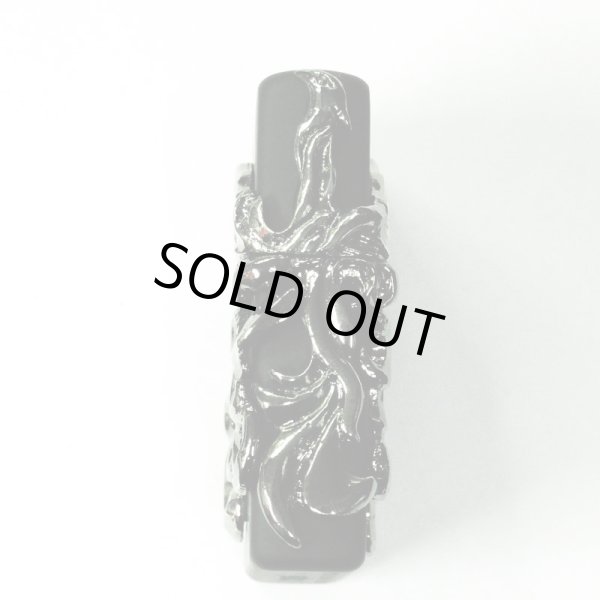 Photo2: Zippo Chrome Phoenix 3-sides Metal Gold Tank Matte Black Plating Japan Limited Oil Lighter (2)