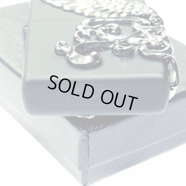 Photo5: Zippo Chrome Phoenix 3-sides Metal Gold Tank Matte Black Plating Japan Limited Oil Lighter (5)