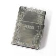 Photo2: Zippo Antique Darts Wood Inlay Oxidized Silver Both Sides Etching Japan Limited Oil Lighter (2)