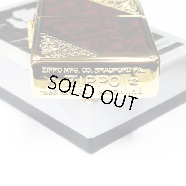 Photo4: Zippo 1935 Replica Venetian Design Both Sides Etching Gold Plating Japan Limited Oil Lighter (4)