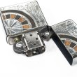 Photo3: Zippo Antique Darts Wood Inlay Oxidized Silver Both Sides Etching Japan Limited Oil Lighter (3)