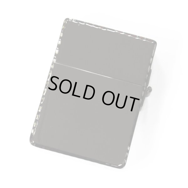 Photo2: Zippo 1935 Replica Gold Logo Etching Black Nickel Japan Limited Oil Lighter (2)