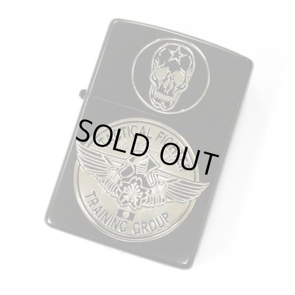 Photo1: Zippo Japan Air Self-Defense Force Tactical Fighter Training Group Matte Black Silver Plating Japan Limited Oil Lighter (1)