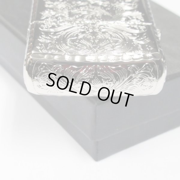 Photo4: Zippo Armor Case Arabesque Platinum Plating 5-Sides Etching Japan Limited Limited Oil Lighter King2 (4)