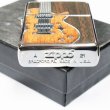 Photo4: Zippo Guitar Wood Inlay Both Sides Etching Oxidized Silver Plating Japan Limited Oil Lighter (4)