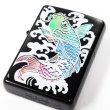 Photo2: Zippo Holographic Rainbow Carp 7 Color Beautiful Japanese Koi Japan Limited Oil Lighter (2)