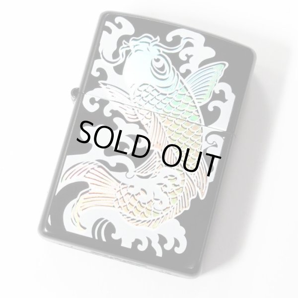 Photo3: Zippo Holographic Rainbow Carp 7 Color Beautiful Japanese Koi Japan Limited Oil Lighter (3)