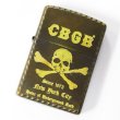 Photo1: Zippo CBGB & OMFUG Gold Skull Crossbones VIntage Feeling Finish Japan Limited Oil Lighter (1)