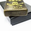 Photo4: Zippo CBGB & OMFUG Gold Skull Crossbones VIntage Feeling Finish Japan Limited Oil Lighter (4)